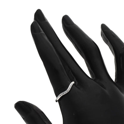 TIFFANY&Co. Curved band Diamond Ring Platinum PT950 Ladies [Used]