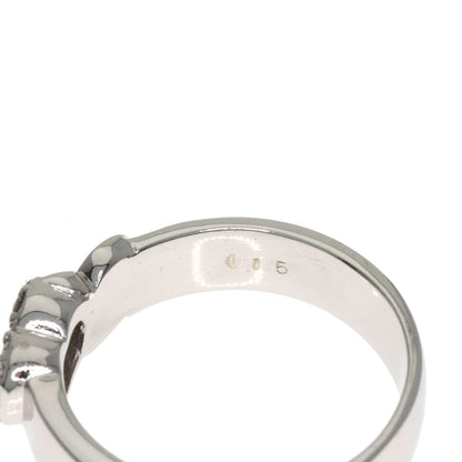 Ponte Vecchio Diamond heart Ring K18 White Gold Ladies [Used]