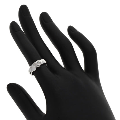 Ponte Vecchio Diamond heart Ring K18 White Gold Ladies [Used]