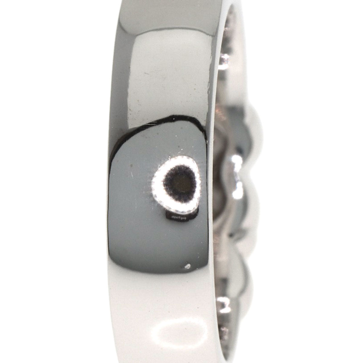 Ponte Vecchio Diamond heart Ring K18 White Gold Ladies [Used]