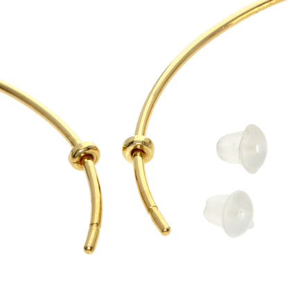 LOUIS VUITTON Creole Hoop Freshwater Pearl earring K18 Yellow Gold Ladies [Used]