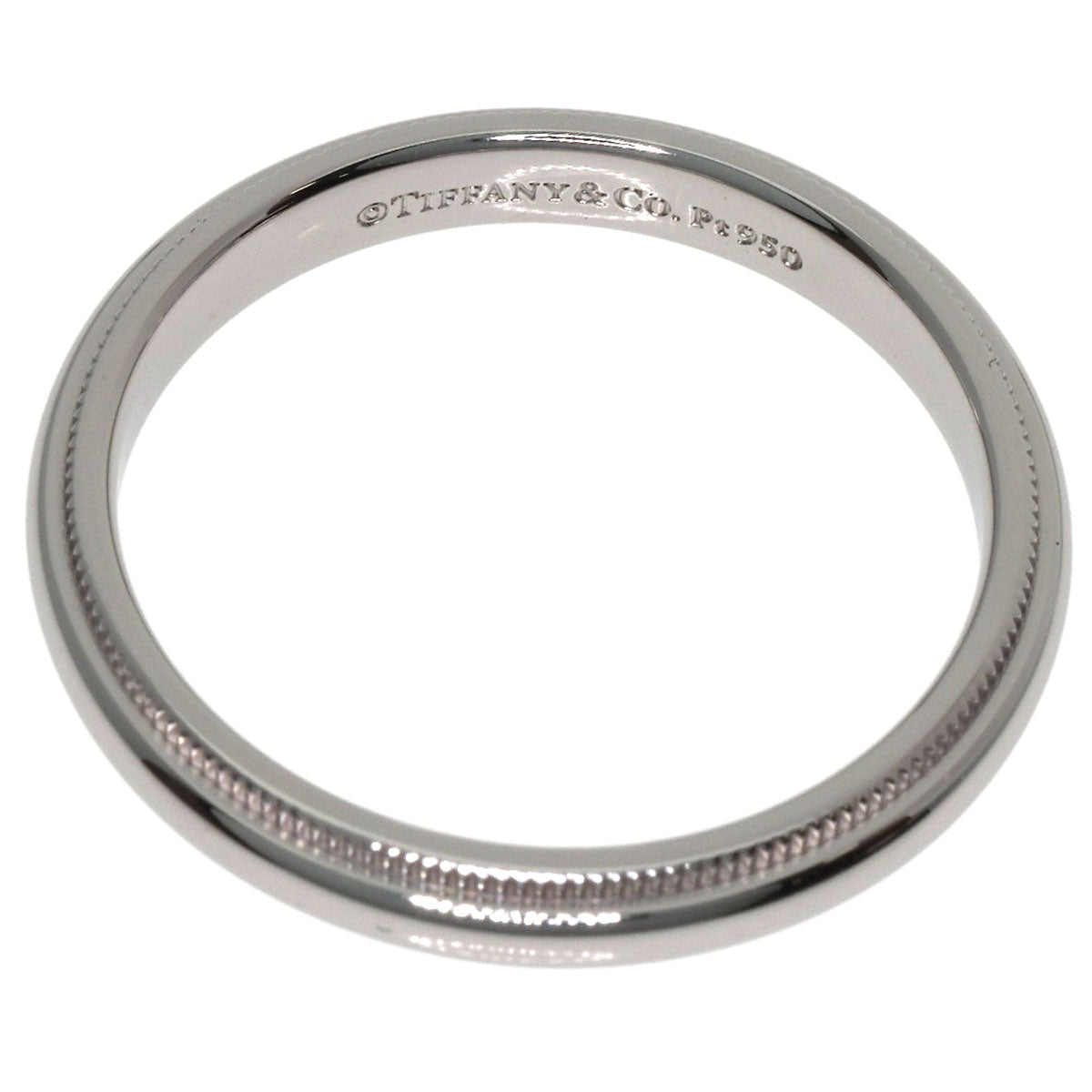 TIFFANY&Co. Milgrain Ring Platinum PT950 Ladies [Used]