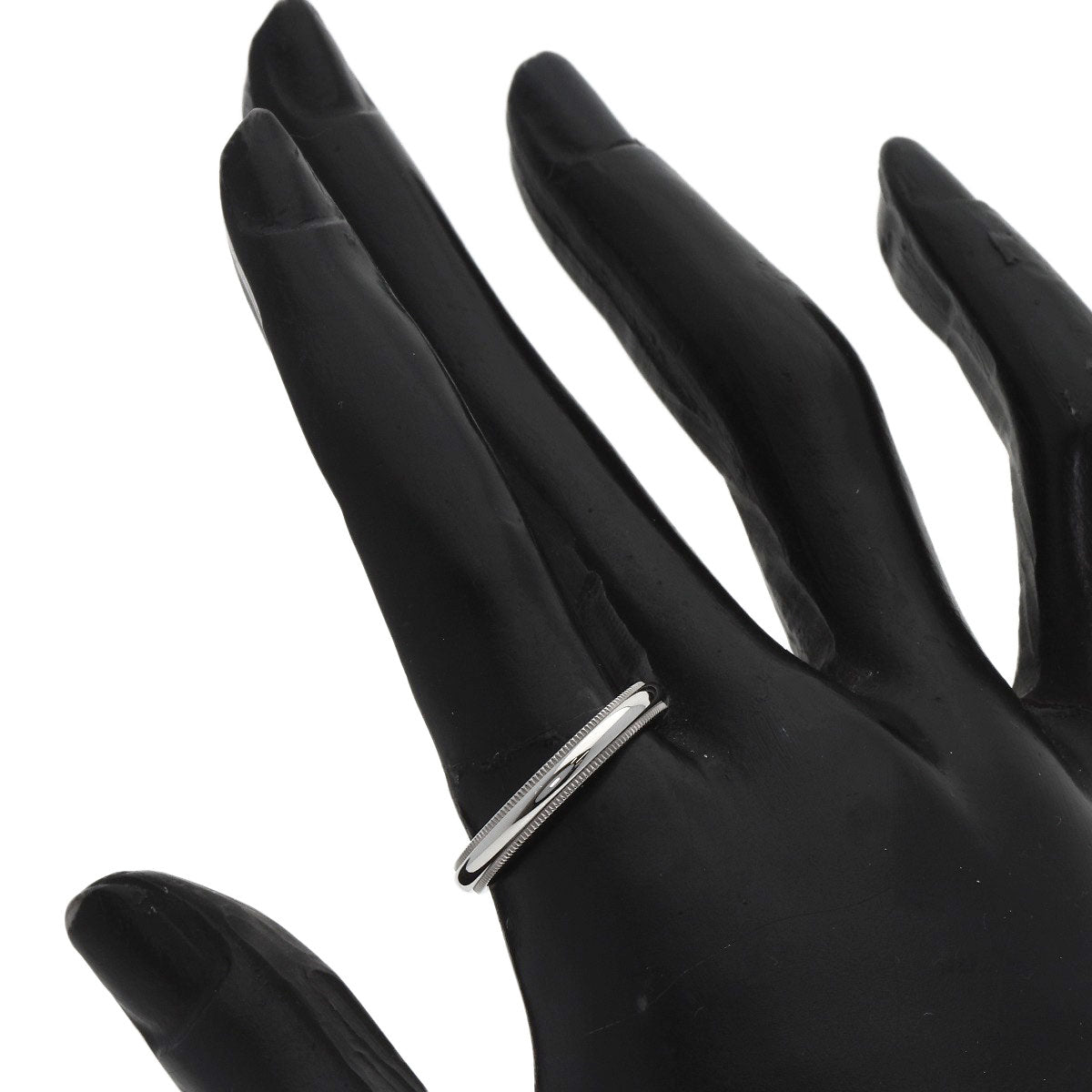TIFFANY&Co. Milgrain Ring Platinum PT950 Ladies [Used]