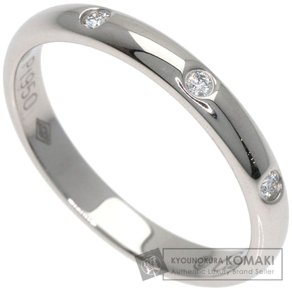 CARTIER Classic Wedding 3P Diamond #49 Ring Platinum PT950 Ladies [Used]