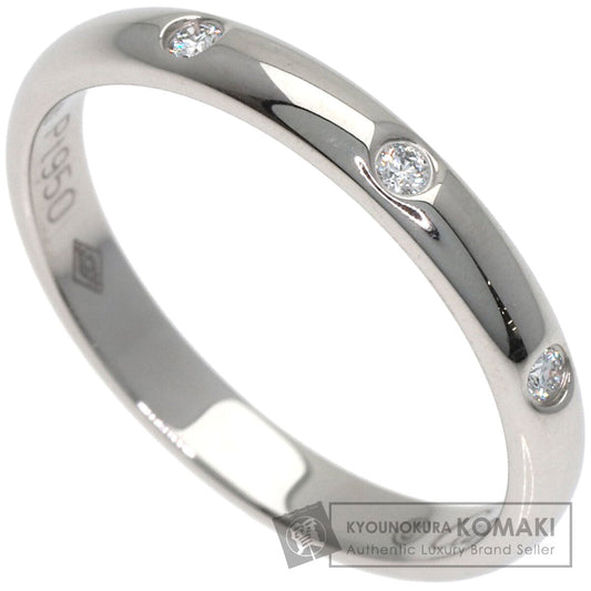 CARTIER Classic Wedding 3P Diamond #49 Ring Platinum PT950 Ladies [Used]