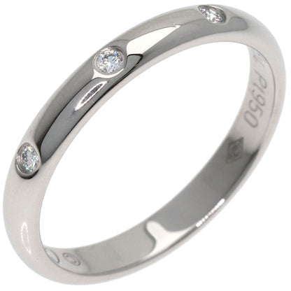CARTIER Classic Wedding 3P Diamond #49 Ring Platinum PT950 Ladies [Used]