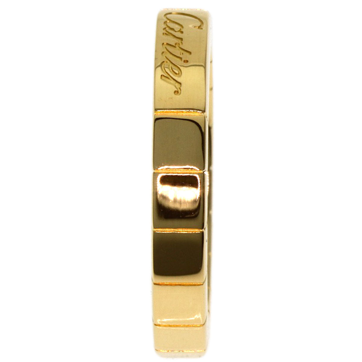 CARTIER Lanier # 47 Ring K18 Yellow Gold Ladies [Used]