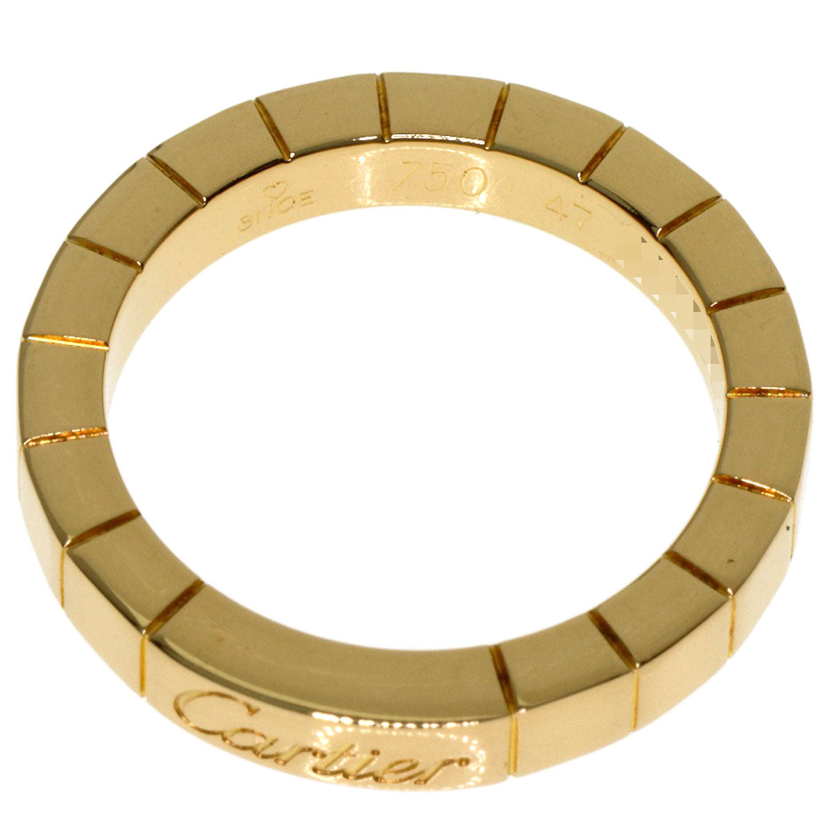 CARTIER Lanier # 47 Ring K18 Yellow Gold Ladies [Used]