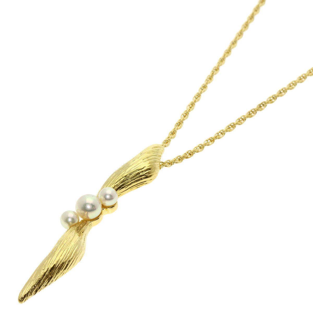 MIKIMOTO Pearl Pearl Necklace K18 Yellow Gold Ladies [Used]
