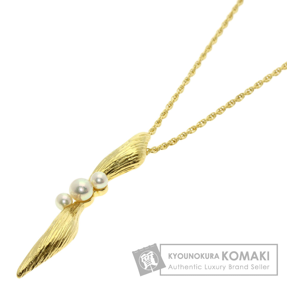 MIKIMOTO Pearl Pearl Necklace K18 Yellow Gold Ladies [Used]