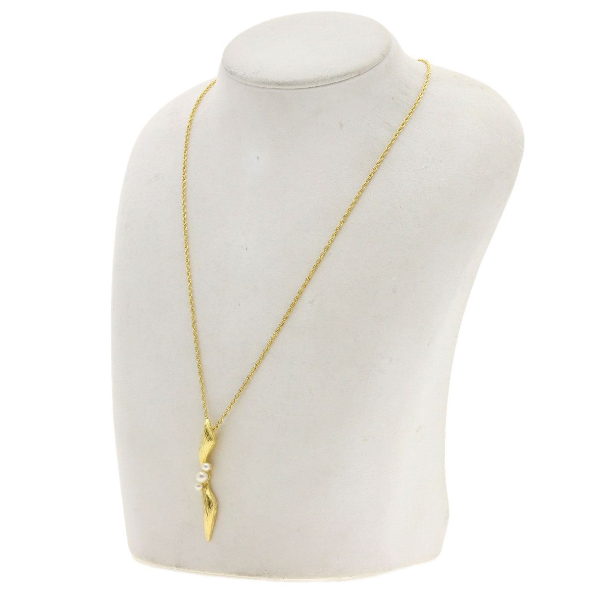 MIKIMOTO Pearl Pearl Necklace K18 Yellow Gold Ladies [Used]