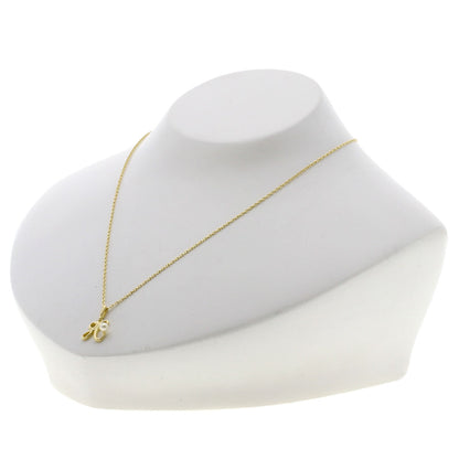 MIKIMOTO Initial H Pearl Pearl Necklace K18 Yellow Gold Ladies [Used]
