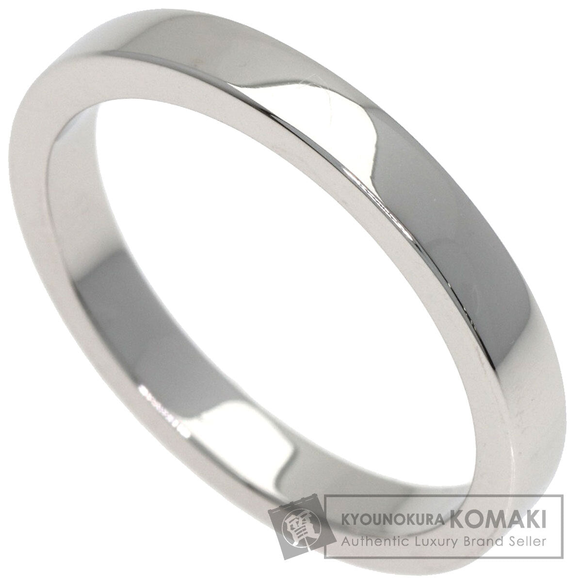 BVLGARI Flat band Ring Platinum PT950 Ladies [Used]