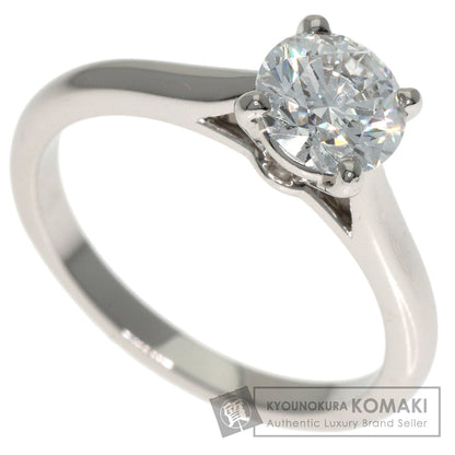 CARTIER Solitaire Diamond Ring Platinum PT950 Ladies [Used]