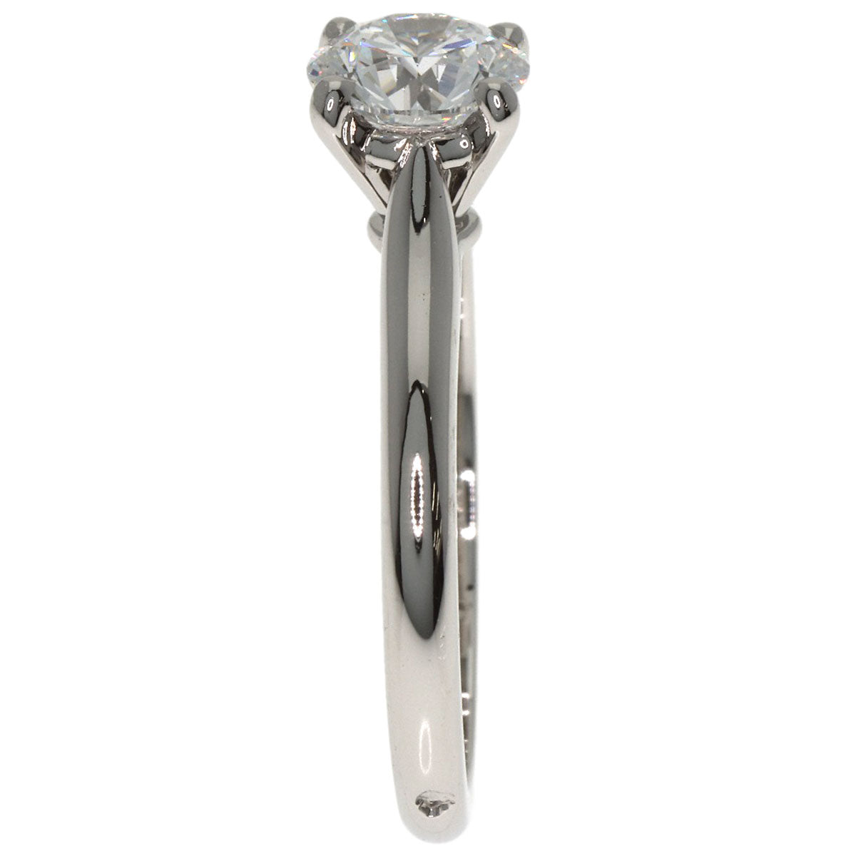 CARTIER Solitaire Diamond Ring Platinum PT950 Ladies [Used]