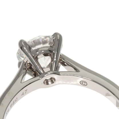 CARTIER Solitaire Diamond Ring Platinum PT950 Ladies [Used]