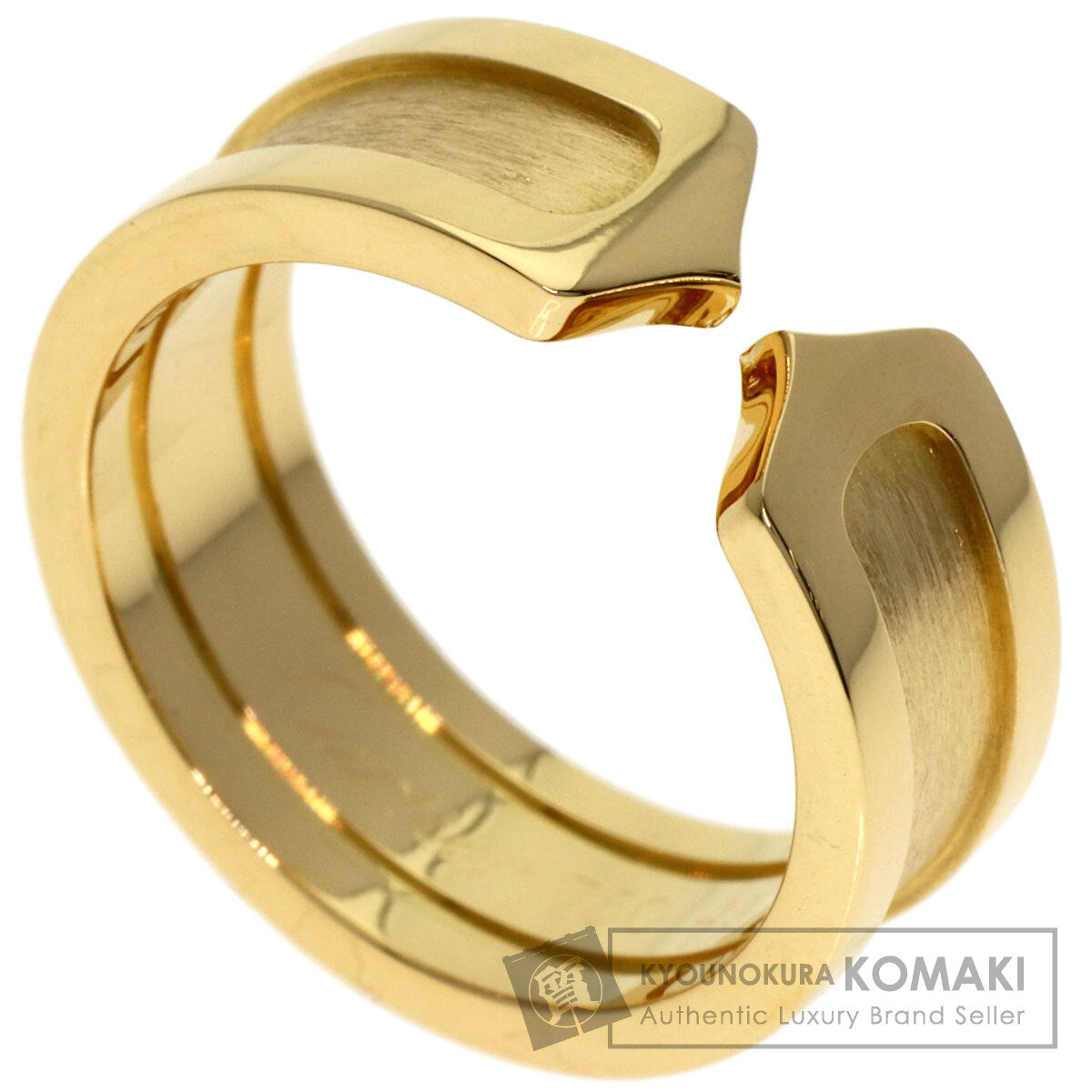 CARTIER C2 ring # 49 Ring K18 Yellow Gold Ladies [Used]