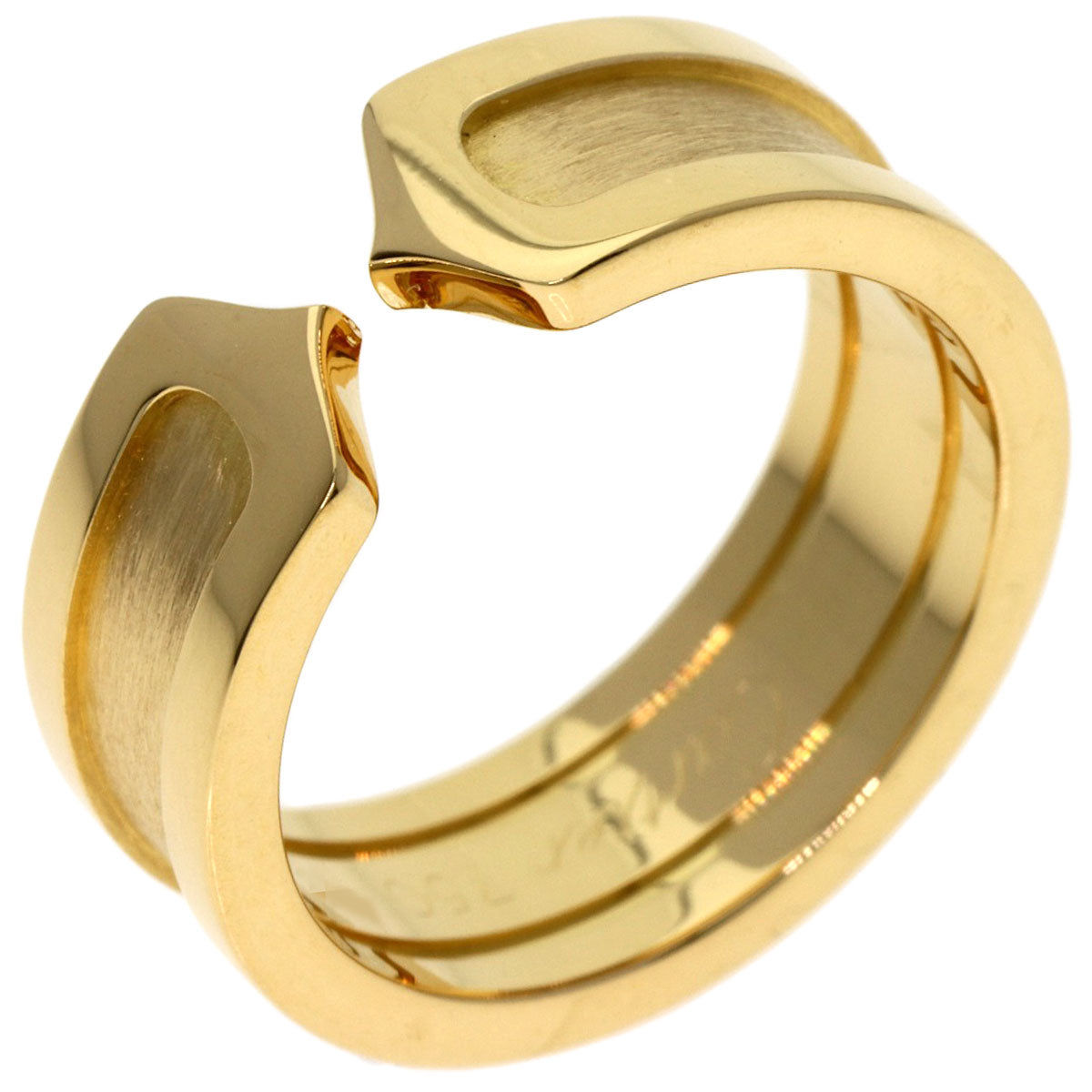 CARTIER C2 ring # 49 Ring K18 Yellow Gold Ladies [Used]