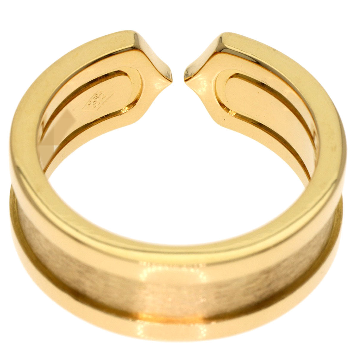 CARTIER C2 ring # 49 Ring K18 Yellow Gold Ladies [Used]