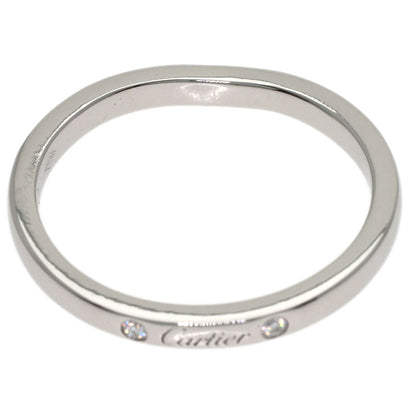 CARTIER Ballerina Wedding Band 3P Diamond #50 Ring Platinum PT950 Ladies [Used]