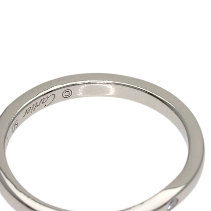CARTIER Ballerina Wedding Band 3P Diamond #50 Ring Platinum PT950 Ladies [Used]