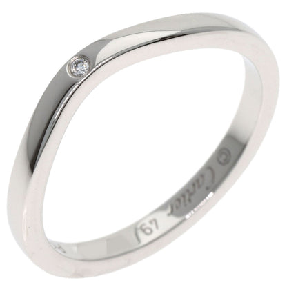 CARTIER Ballerina Curve 3PDiamond #49 Ring Platinum PT950 Ladies [Used]