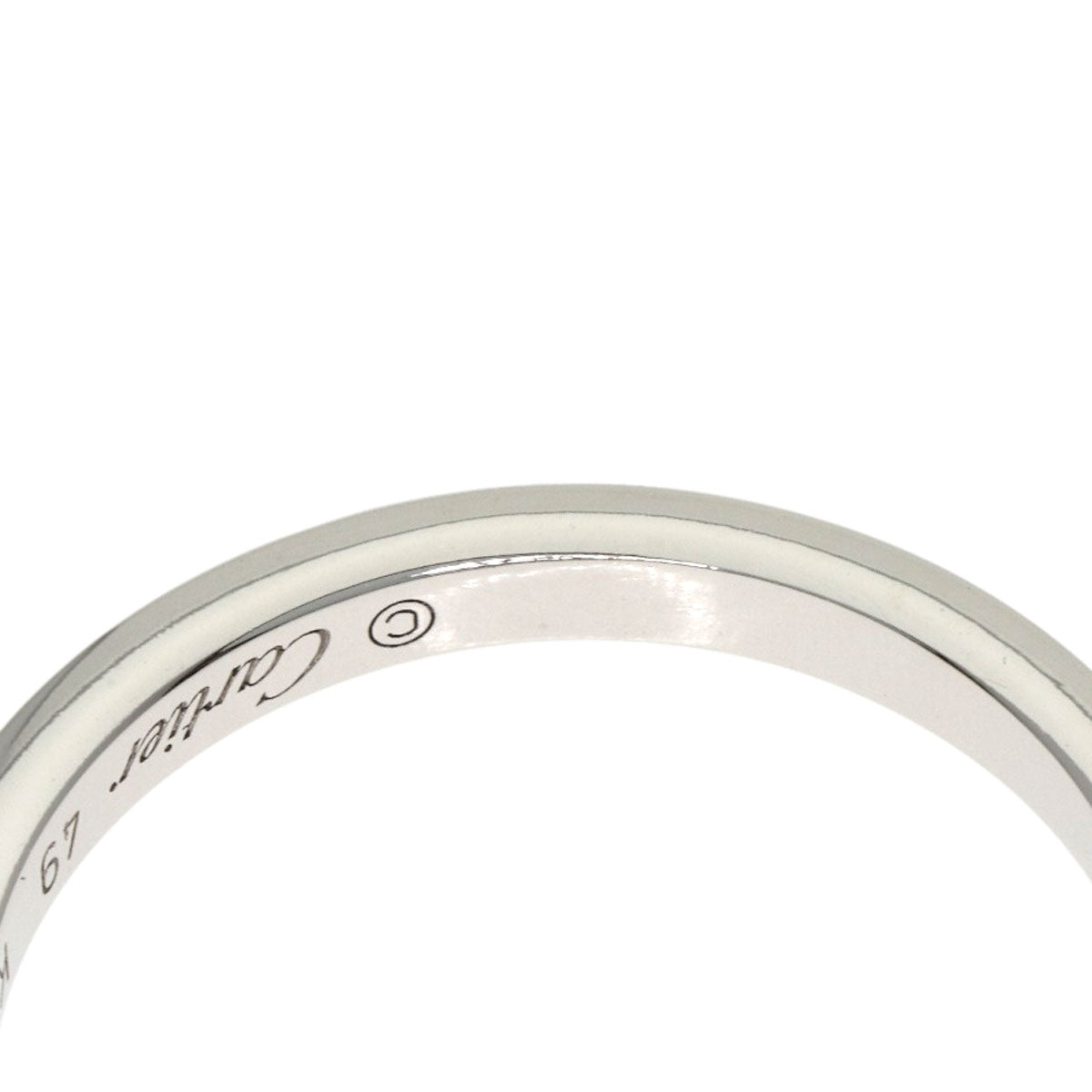 CARTIER Ballerina Curve 3PDiamond #49 Ring Platinum PT950 Ladies [Used]