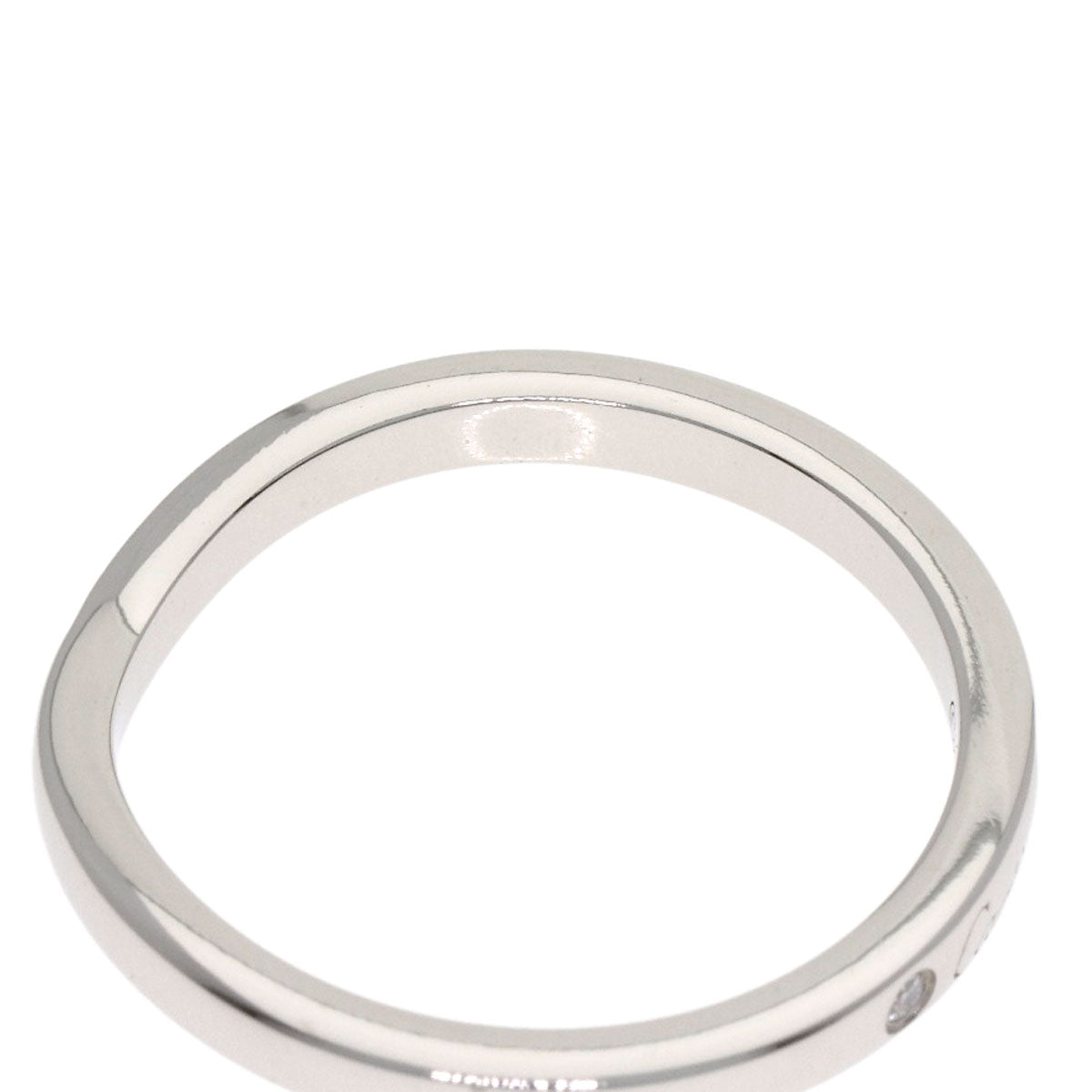 CARTIER Ballerina Curve 3PDiamond #49 Ring Platinum PT950 Ladies [Used]
