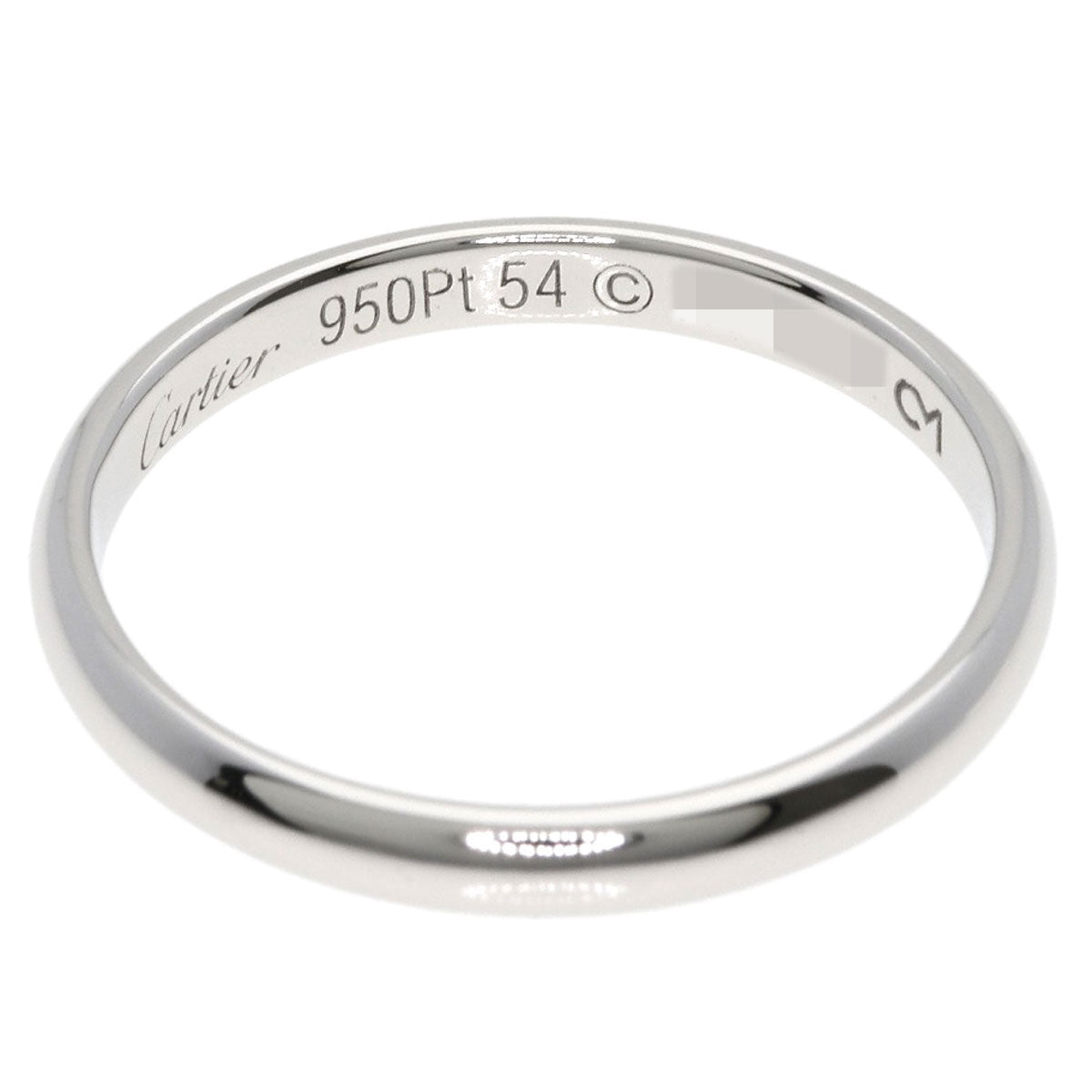 CARTIER Wedding # 54 Ring Platinum PT950 Ladies [Used]