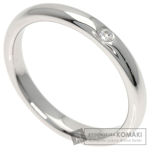 TIFFANY&Co. Stacking band 1P Diamond Ring Platinum PT950 Ladies [Used]