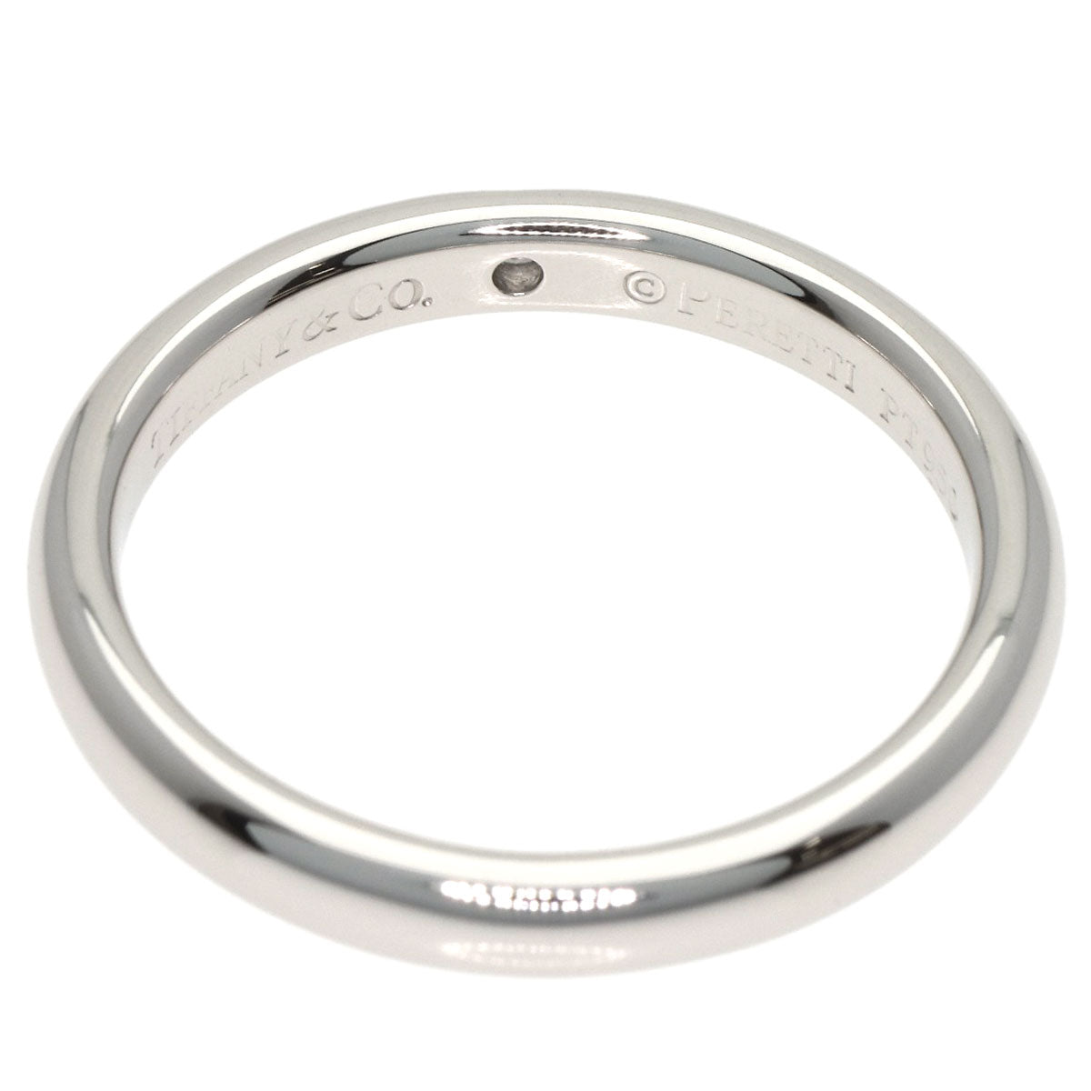 TIFFANY&Co. Stacking band 1P Diamond Ring Platinum PT950 Ladies [Used]