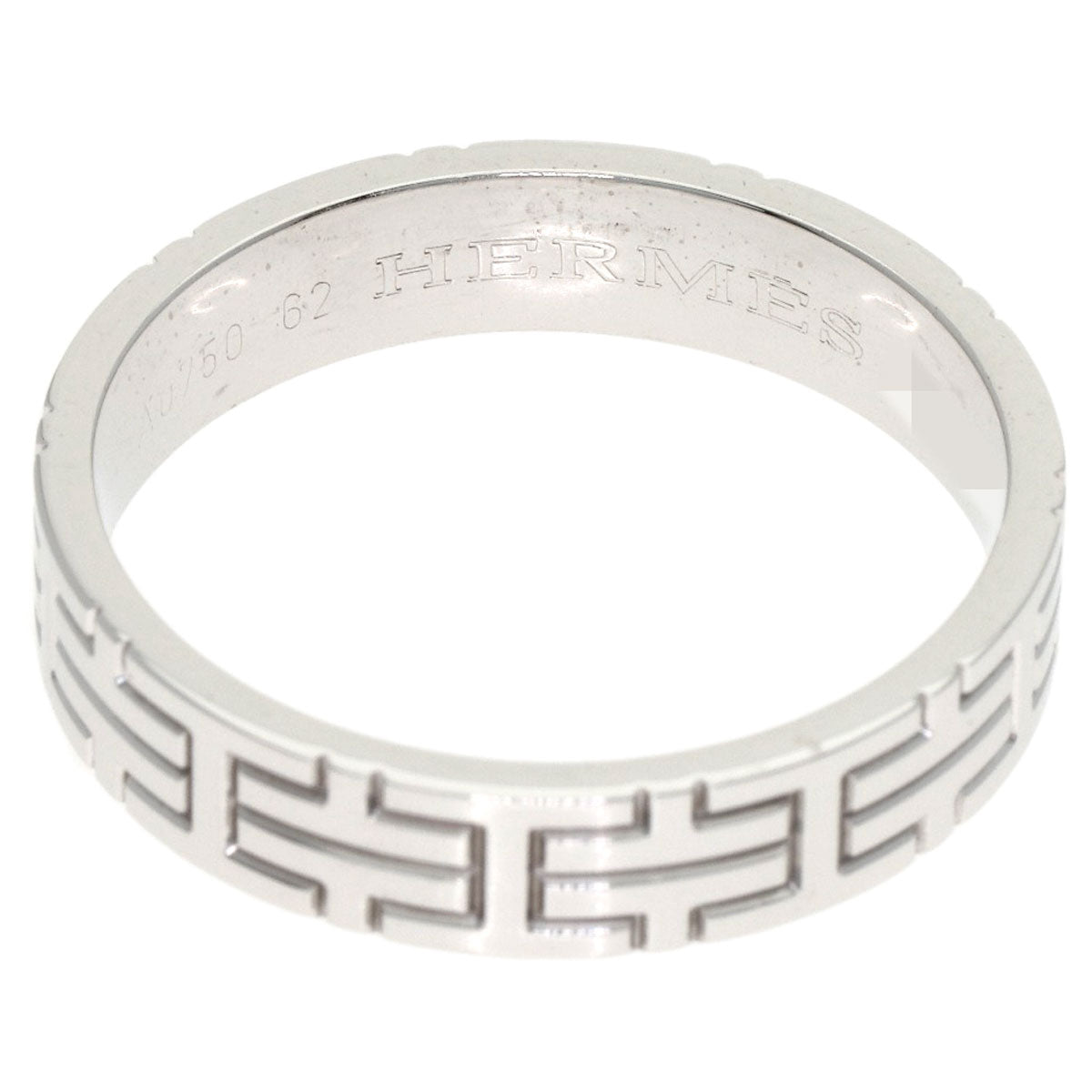 HERMES Kilim #62 Ring K18 White Gold mens [Used]