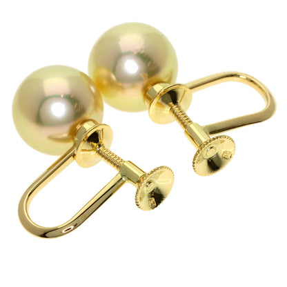 MIKIMOTO Pearl Pearl Earring K18 Yellow Gold Ladies [Used]