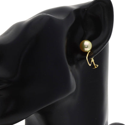 MIKIMOTO Pearl Pearl Earring K18 Yellow Gold Ladies [Used]
