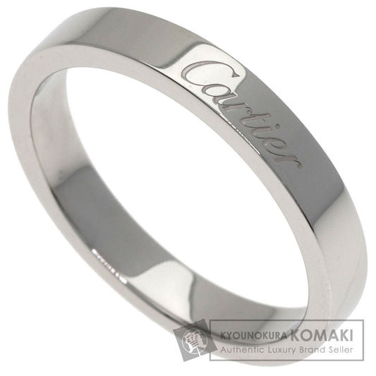 CARTIER Engraved #52 Ring Platinum PT950 Ladies [Used]