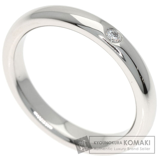 TIFFANY&Co. Stacking band 1P Diamond Ring Platinum PT950 Ladies [Used]