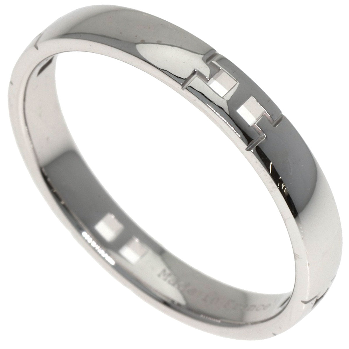 HERMES Hercules #62 Ring K18 White Gold Ladies [Used]