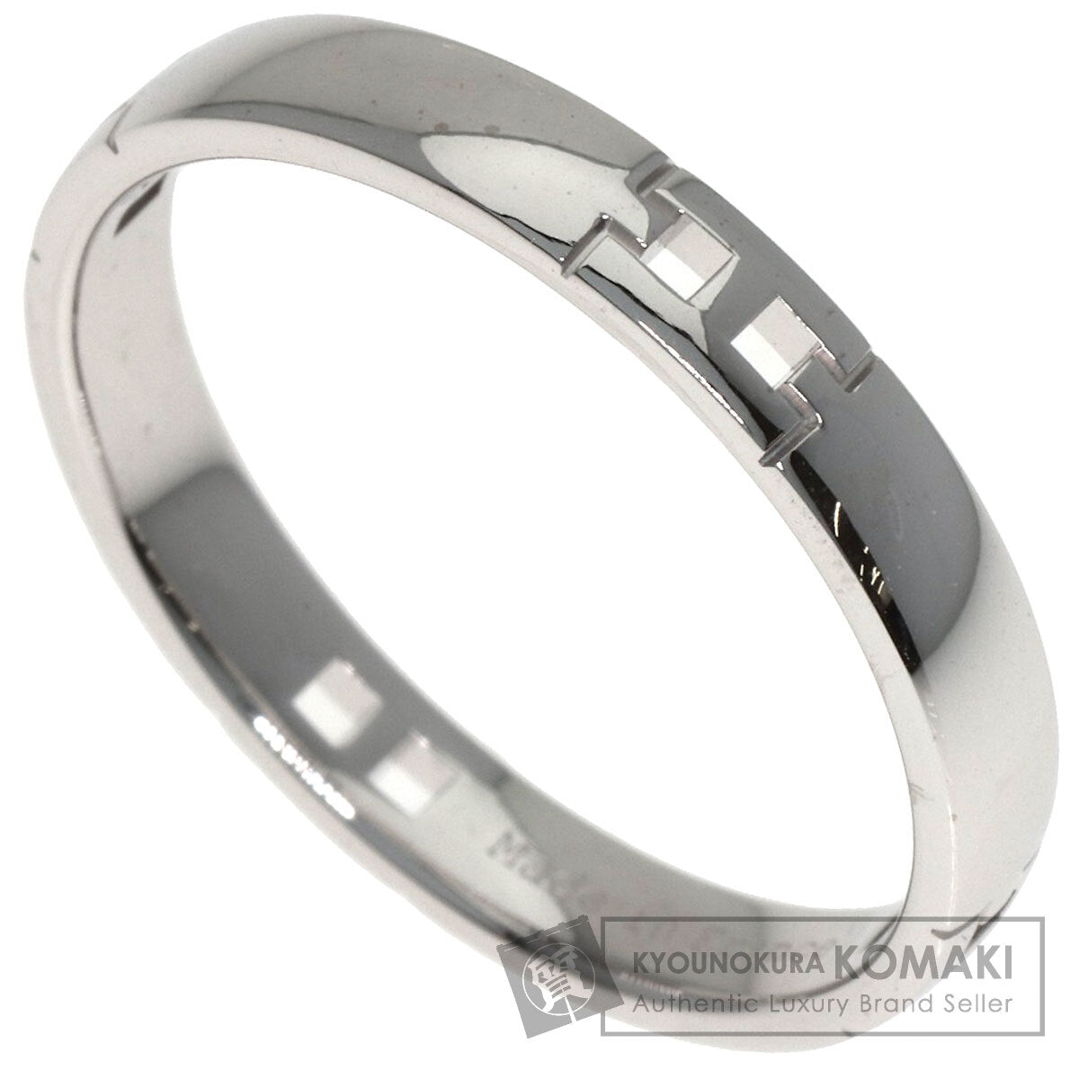 HERMES Hercules #62 Ring K18 White Gold Ladies [Used]