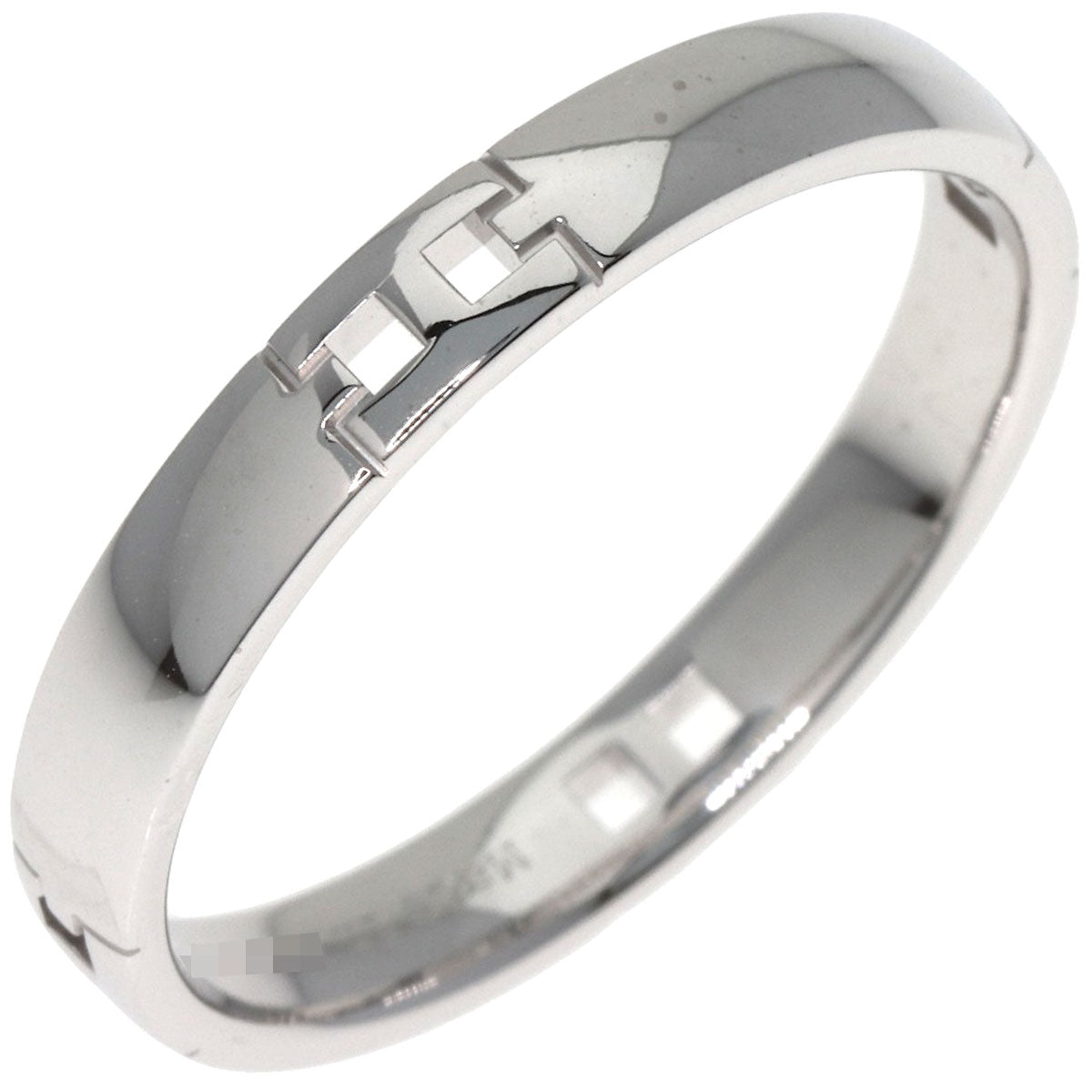 HERMES Hercules #62 Ring K18 White Gold Ladies [Used]
