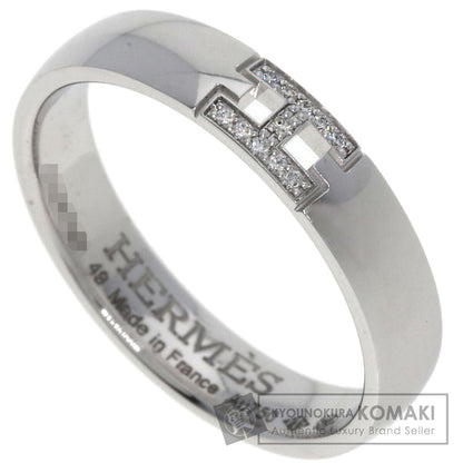 HERMES Ever Hercules Diamond #49 Ring K18 White Gold Ladies [Used]