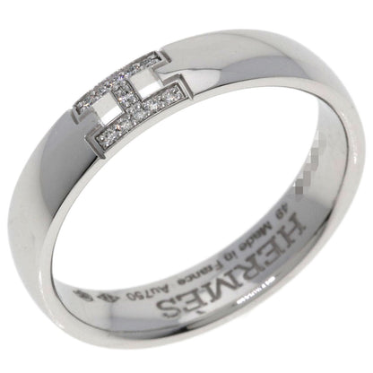 HERMES Ever Hercules Diamond #49 Ring K18 White Gold Ladies [Used]