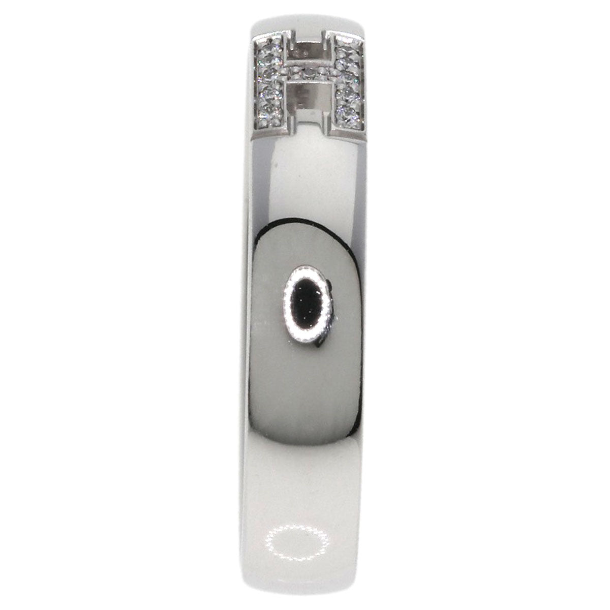 HERMES Ever Hercules Diamond #49 Ring K18 White Gold Ladies [Used]