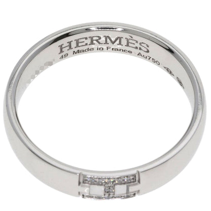 HERMES Ever Hercules Diamond #49 Ring K18 White Gold Ladies [Used]
