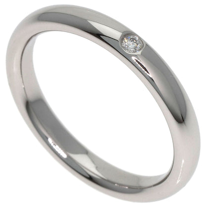 TIFFANY&Co. Stacking Band 1P Diamond Ring Platinum PT950 Ladies [Used]