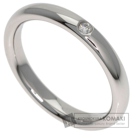 TIFFANY&Co. Stacking Band 1P Diamond Ring Platinum PT950 Ladies [Used]