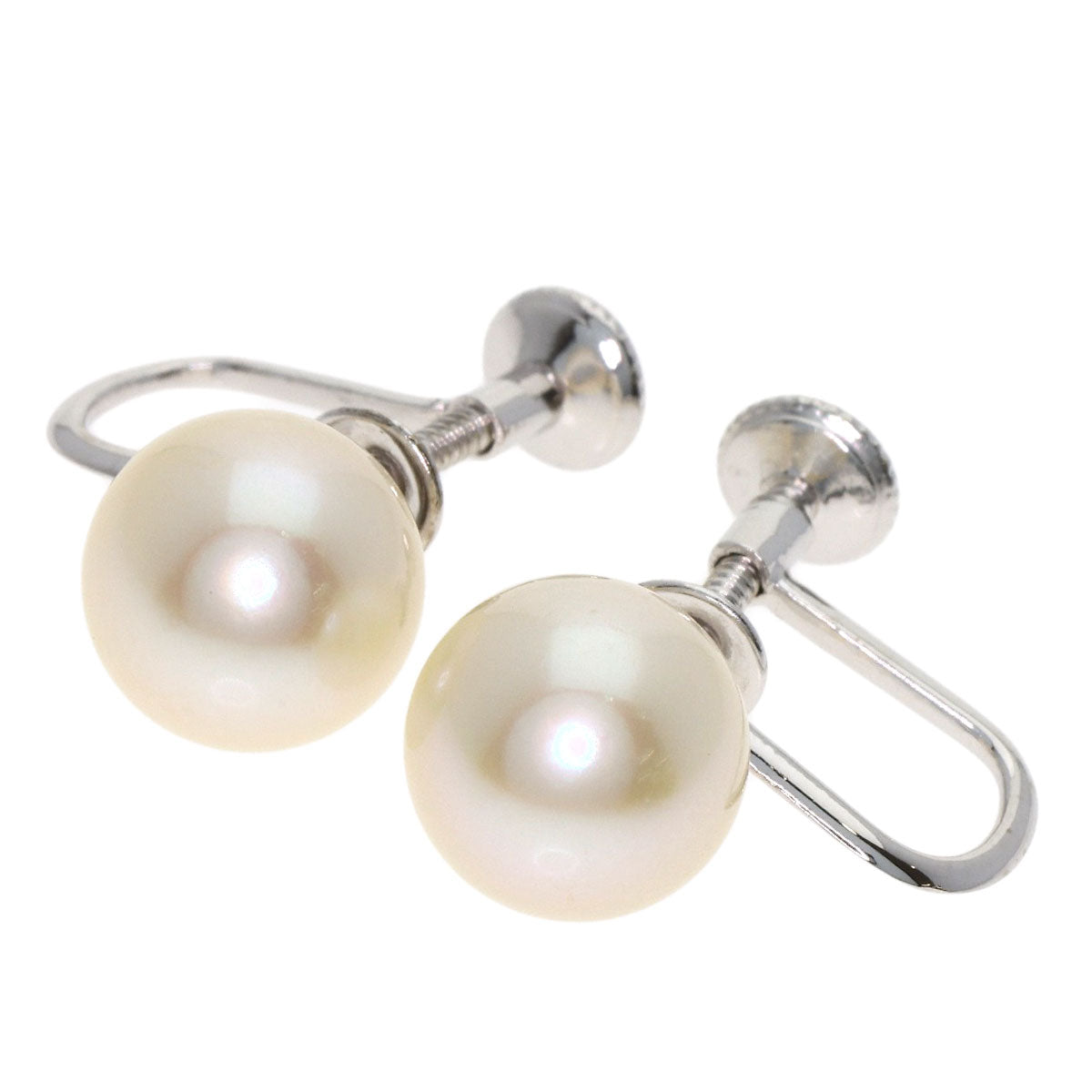 MIKIMOTO Akoya pearl Pearl Earring K14 White Gold Ladies [Used]