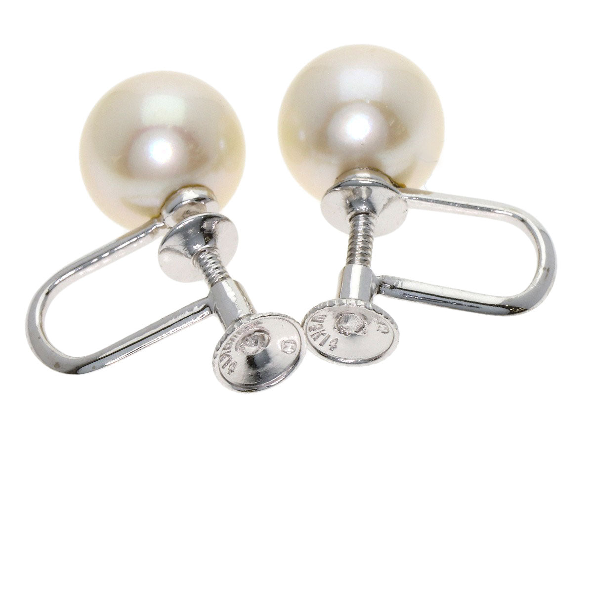MIKIMOTO Akoya pearl Pearl Earring K14 White Gold Ladies [Used]