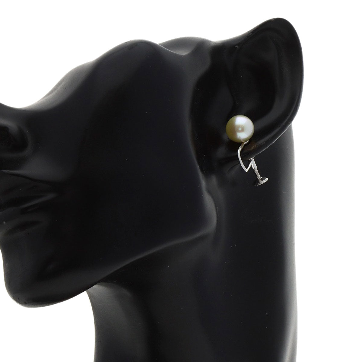 MIKIMOTO Akoya pearl Pearl Earring K14 White Gold Ladies [Used]