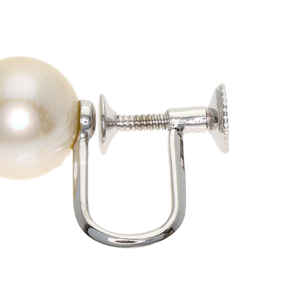 MIKIMOTO Akoya pearl Pearl Earring K14 White Gold Ladies [Used]