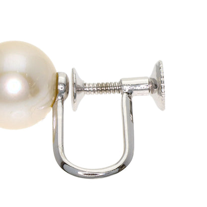 MIKIMOTO Akoya pearl Pearl Earring K14 White Gold Ladies [Used]